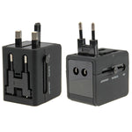 Internationaler 2,1A 2-USB EU / AU / UK / US Stecker Reise-Universaladapter, 2,1A