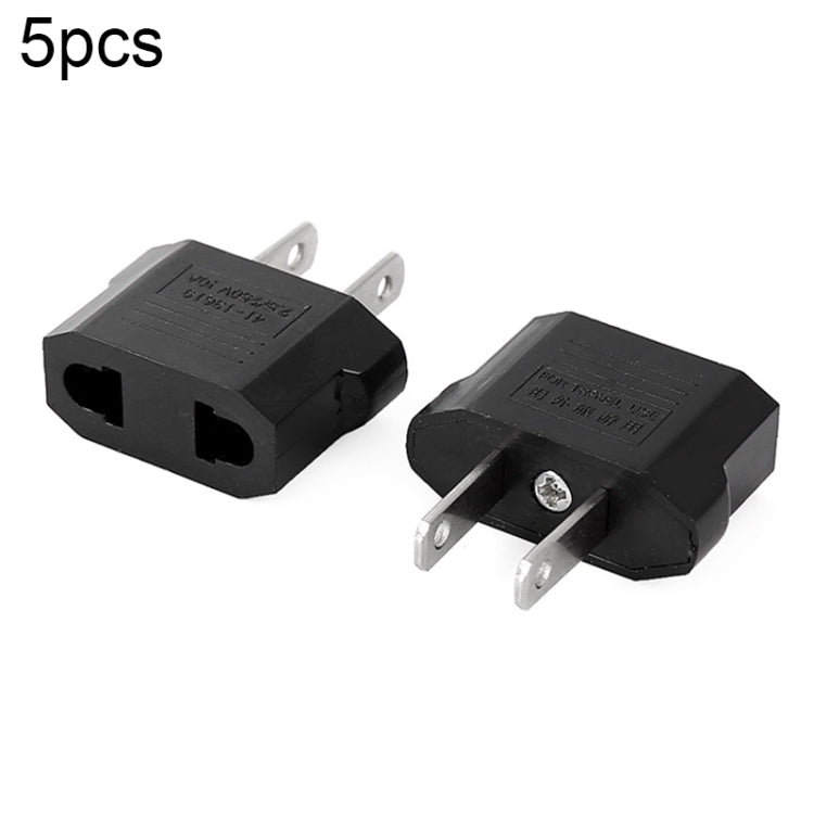 5 Stück EU-Stecker zu US-Stecker Ladeadapter, Reise-Stromadapter mit US-Steckdose, EU zu US Stecker