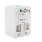 Universeller Reise-Netzadapter mit USB-Ladebuchse für die USA, EU, Australien und Großbritannien, mit USB-Anschluss