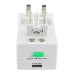 Universeller Reise-Netzadapter mit USB-Ladebuchse für die USA, EU, Australien und Großbritannien, mit USB-Anschluss