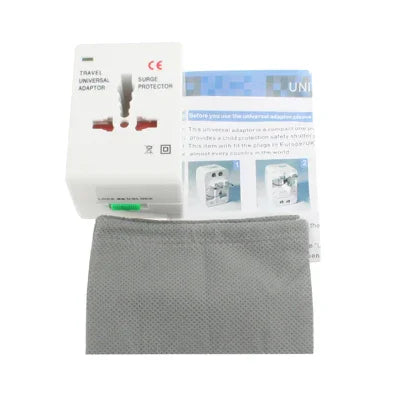 Universeller Reise-Netzadapter mit USB-Ladebuchse für die USA, EU, Australien und Großbritannien, mit USB-Anschluss