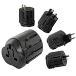 All-in-1 EU + AU + UK + US Stecker Reise-Universaladapter, Größe: 60 x 58 x 56mm