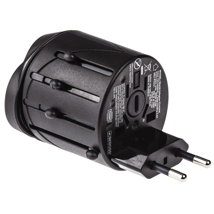 All-in-1 EU + AU + UK + US Stecker Reise-Universaladapter, Größe: 60 x 58 x 56mm