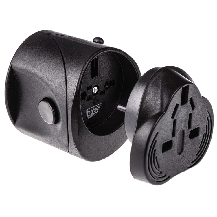 All-in-1 EU + AU + UK + US Stecker Reise-Universaladapter, Größe: 60 x 58 x 56mm