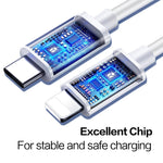 USB-C / Typ-C 3.1 Stecker zu 8-Pin Stecker Datenkabel, Kabellänge: 1m
