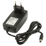 Hochwertiger AC 100-240V zu DC 12V 2A Stromadapter, Spitzen: 5.5 x 2.1mm, Kabellänge: 1m, EU Stecker DC 12V 2A, US Stecker DC 12V 2A