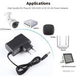 EU Stecker AC 100-240V zu DC 6V 2A Stromadapter, Spitzen: 5.5 x 2.1mm, Kabellänge: 1.1m, EU Stecker DC 6V 2A