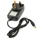 Hochwertiger UK Stecker AC 100-240V zu DC 9V 2A Stromadapter, Spitzen: 5.5 x 2.1mm, Kabellänge: 1m, UK Stecker DC 9V 2A