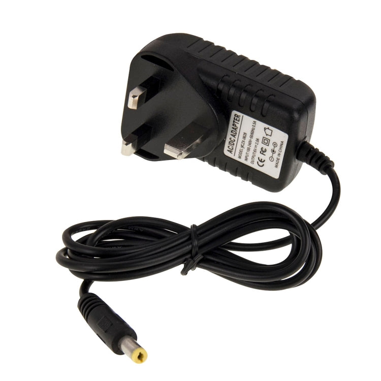 UK-Stecker AC 100-240V zu DC 6V 2A Netzadapter, Spitzen: 5,5 x 2,1mm, Kabellänge: ca. 1,2m, UK-Stecker DC 6V 2A