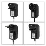 4 in 1 EU-Stecker + US-Stecker + UK-Stecker + AU-Stecker AC 100-240V zu DC 12V 3A Netzadapter, Spitzen: 5,5 x 2,1mm, Kabellänge: ca. 1,2m, EU+US+UK+AU Stecker