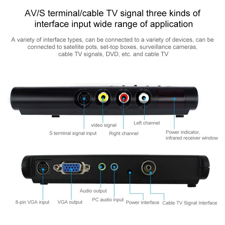 HD LCD TV-Box mit Fernbedienung, TV (PAL-BG+PAL-DK)