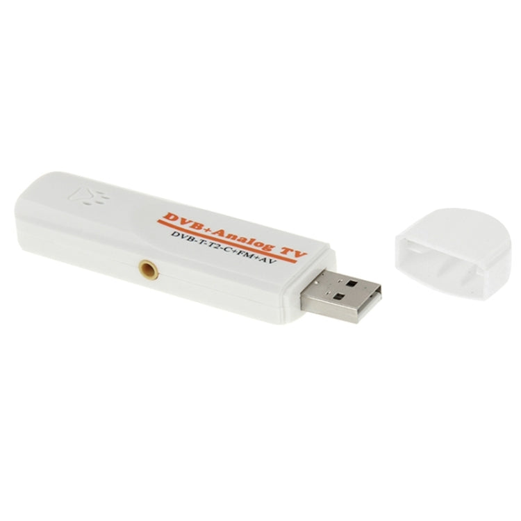 Mini Digital USB 2.0 Dual-Modul DVB Analog-TV-Stick, unterstützt FM + AV + DVB-T / T2 / C, DVB-T/T2/C