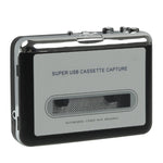 Kassette zu PC Super USB Kassette zu MP3 Konverter Audio Musikplayer, Kassette zu MP3 Schwarz