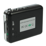 Kassette zu PC Super USB Kassette zu MP3 Konverter Audio Musikplayer, Kassette zu MP3 Schwarz