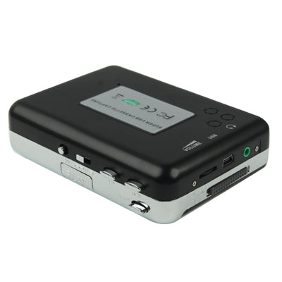 Kassette zu PC Super USB Kassette zu MP3 Konverter Audio Musikplayer, Kassette zu MP3 Schwarz
