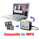 Kassette zu PC Super USB Kassette zu MP3 Konverter Audio Musikplayer, Kassette zu MP3 Schwarz