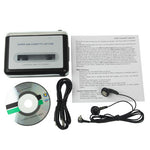 Kassette zu PC Super USB Kassette zu MP3 Konverter Audio Musikplayer, Kassette zu MP3 Schwarz