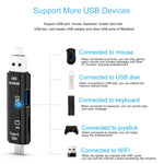 D-188 3-in-1 TF- & USB-zu-Micro-USB- & Typ-C-Kartenleser-OTG-Adapter
