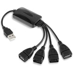 Universeller 4 Ports USB 2.0 480Mbps Hochgeschwindigkeits-Kabel-Hub für PC
