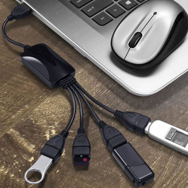 Universeller 4 Ports USB 2.0 480Mbps Hochgeschwindigkeits-Kabel-Hub für PC