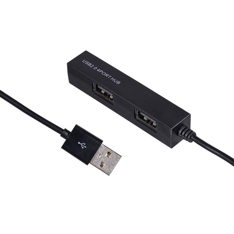 Hochgeschwindigkeits-4-Port USB 2.0 HUB, USB-Splitter (Schwarz)