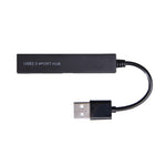 Hochgeschwindigkeits-4-Port USB 2.0 HUB, USB-Splitter (Schwarz)