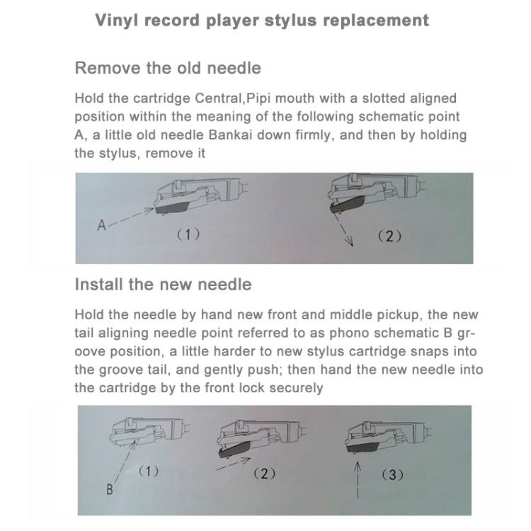 Stereo Tonabnehmer Nadel für Vinyl LP USB Plattenspieler