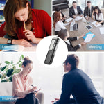 4GB Digitaler Sprachrekorder Diktiergerät MP3-Player, unterstützt Telefonaufzeichnung, VOX-Funktion (Schwarz)