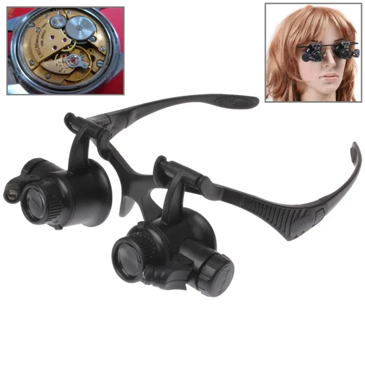 Verbesserte Version Uhrmacher-Lupe mit vier verschiedenen Vergrößerungen, 9892