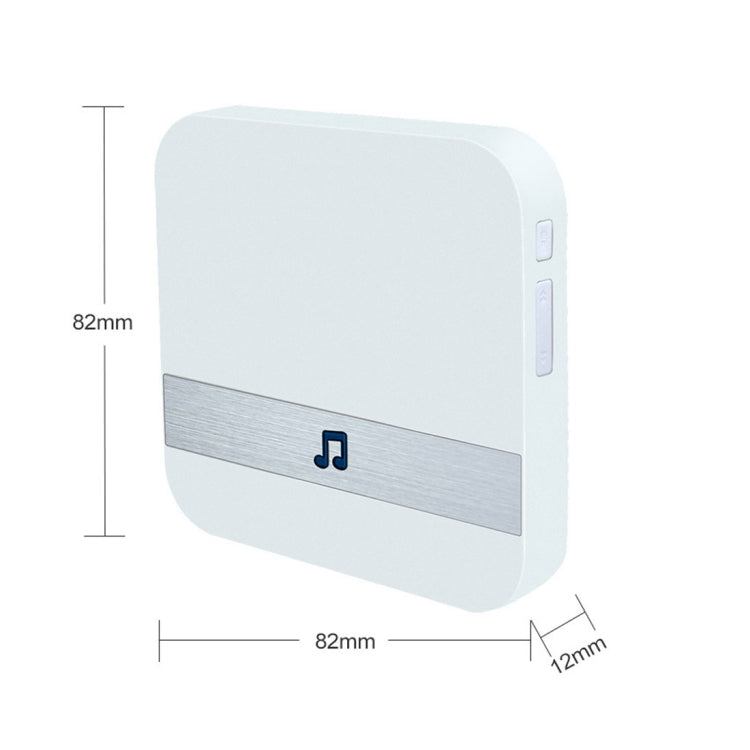 B10 52-Glocken-Türklingelempfänger (110 dB) mit geringem Stromverbrauch, US-Stecker, Wechselstrom 90–260 V, B10 schwarzer US-Stecker, B10 weißer US-Stecker
