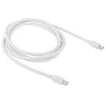 Mini DP DisplayPort Kabel für Apple iMac MacBook Pro, Länge: 2m, Mini DP zu Mini DP Stecker