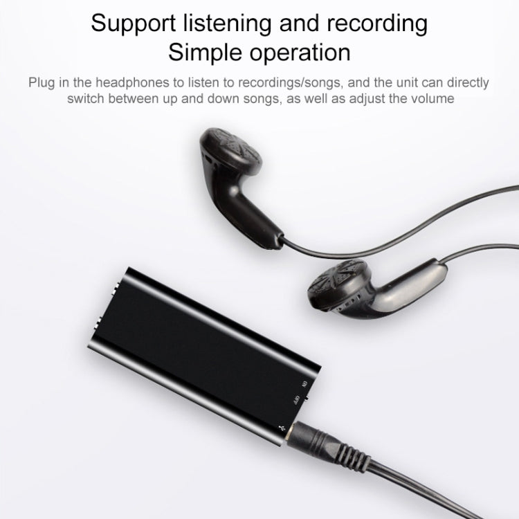 3-in-1 Mini-Diktiergerät + 8GB USB-Stick + MP3-Player