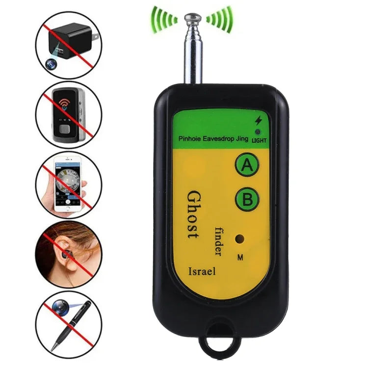 Geisterdetektor, Signalwanzen-RF-Detektor, Finder, Scanner, Monitor, Prüfer, Lochkamera, drahtloses Überwachungsgerät, Geisterdetektor