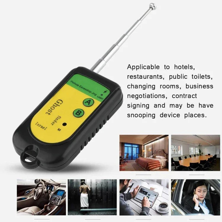 Geisterdetektor, Signalwanzen-RF-Detektor, Finder, Scanner, Monitor, Prüfer, Lochkamera, drahtloses Überwachungsgerät, Geisterdetektor