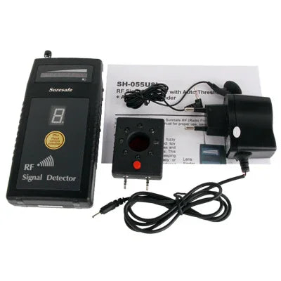 HF-Signaldetektor / Detektor für drahtlose und kabelgebundene Kameras / Wanzendetektor / Funkfrequenzgeräte mit digitaler Empfindlichkeitsanzeige (SH-055U8L), SH-055U8L