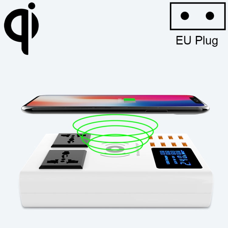 YC-CDA10W 10W Multi-Port USB Intelligentes Digitalanzeige Schnellladegerät Kabellos, UK-Stecker, SAS1048A, SAS1048B, SAS1048C