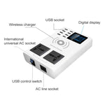 YC-CDA10W 10W Multi-Port USB Intelligentes Digitalanzeige Schnellladegerät Kabellos, UK-Stecker, SAS1048A, SAS1048B, SAS1048C
