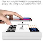 YC-CDA10W 10W Multi-Port USB Intelligentes Digitalanzeige Schnellladegerät Kabellos, UK-Stecker, SAS1048A, SAS1048B, SAS1048C