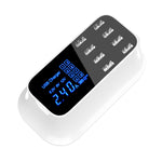 YC-CDA19A 8-Port USB Multifunktions 40W Intelligentes Digitalanzeige Schnelllade-Dock, UK-Stecker, SAS1049A, SAS1049B, SAS1049C