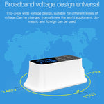 YC-CDA19A 8-Port USB Multifunktions 40W Intelligentes Digitalanzeige Schnelllade-Dock, UK-Stecker, SAS1049A, SAS1049B, SAS1049C