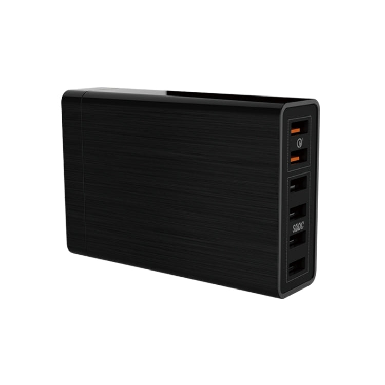 VEDFUN TurboCube D620 Sechs Anschlüsse Quick Charge 3.0 + SDDC Technologie USB-Ladegerät, EU/US/UK Stecker