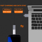 8 Pin Buchse zu USB-C / Typ-C Stecker Metallgehäuse Adapter