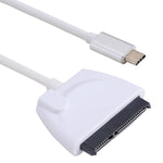 USB-C / Type-C zu 22-Pin SATA Festplattenadapterkabel Konverter, Gesamtlänge: ca. 23cm