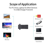 USB 2.0 Weiblich zu USB 2.0 Weiblich Verbinder Verlängerungsadapter, USB 2.0