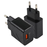 LZ-715 18W QC3.0 USB-Schnellladegerät mit Einzelanschluss, EU-Stecker