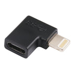 8 Pin Stecker zu USB-C / Typ-C Buchse Winkel-Ladeadapter, 8 Pin Stecker zu USB-C / Typ-C Buchse