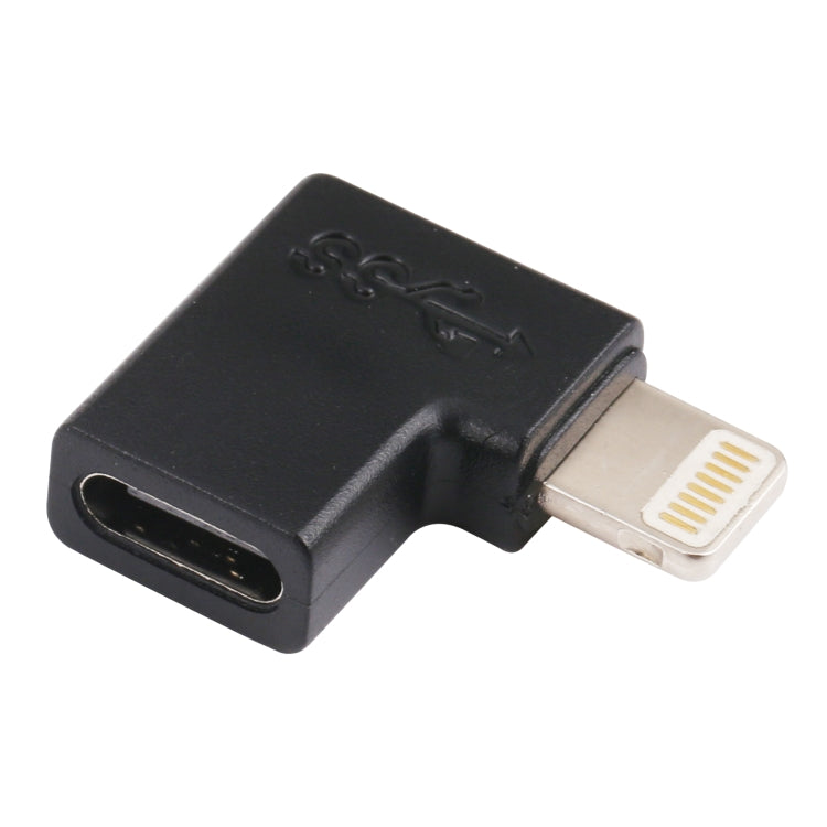 8 Pin Stecker zu USB-C / Typ-C Buchse Winkel-Ladeadapter, 8 Pin Stecker zu USB-C / Typ-C Buchse