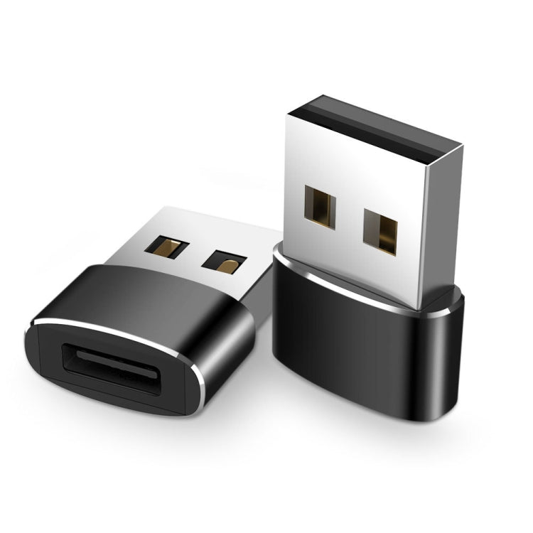 2 Stück USB-C- / Typ-C-Buchse auf USB 2.0-Stecker Adapter, unterstützt Laden & Datenübertragung