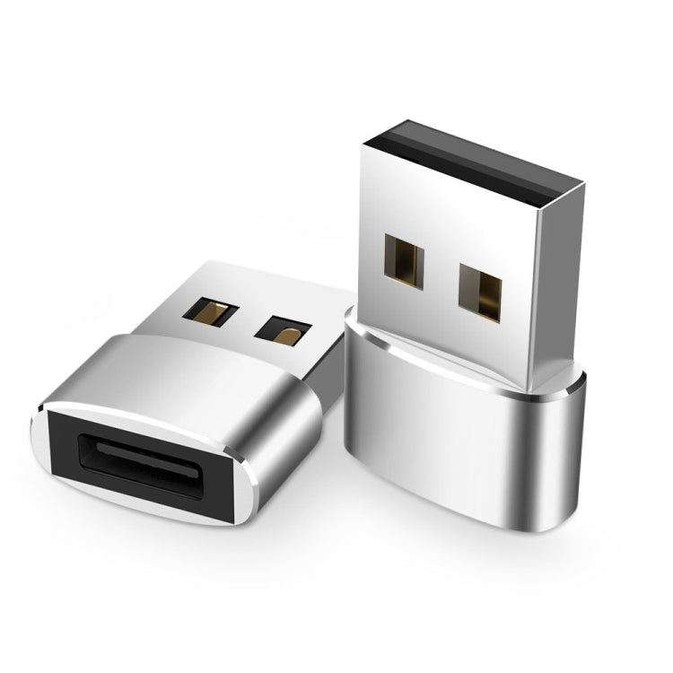 2 Stück USB-C- / Typ-C-Buchse auf USB 2.0-Stecker Adapter, unterstützt Laden & Datenübertragung