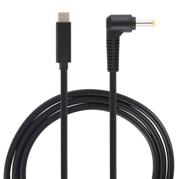 USB-C / Typ-C zu 4,0 x 1,7mm Laptop Stromladekabel, Kabellänge: ca. 1,5m, Typ-C zu 4,0 x 1,7mm